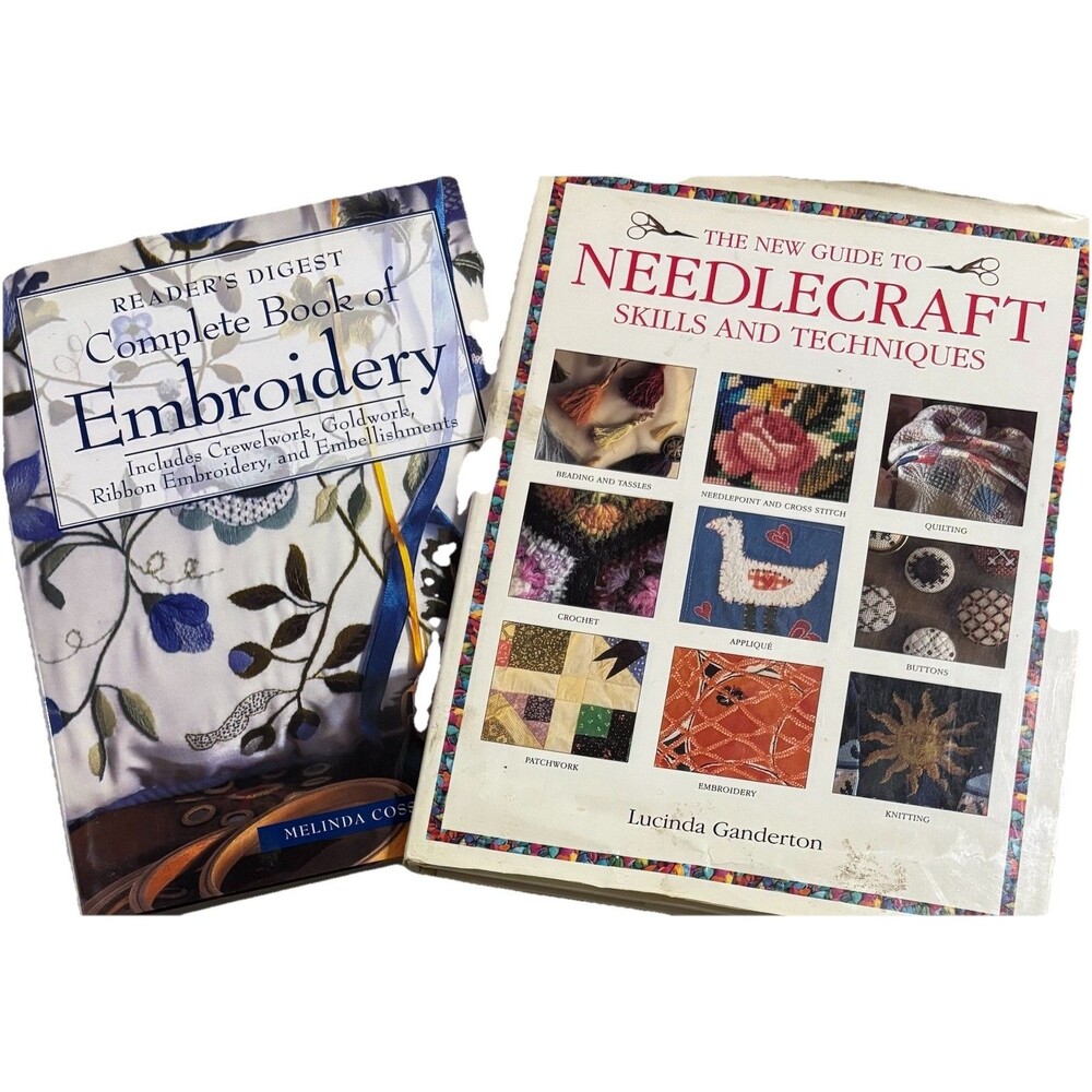 Vintage Needlecraft Embroidery Book Lot